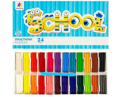 Набір для ліплення пластилін "School" 200319G  24 кольори