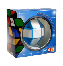 Змійка Рубіка Smart Cube біло-блакитна SCT401 у коробці