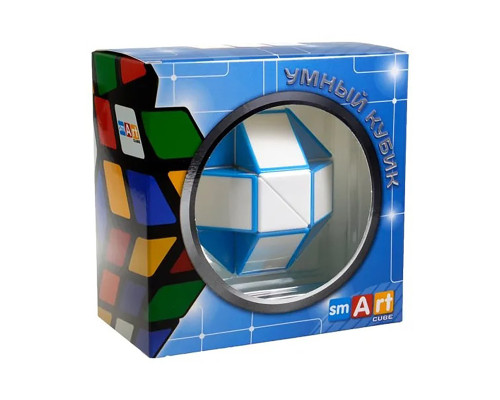 Змійка Рубіка Smart Cube біло-блакитна SCT401 у коробці