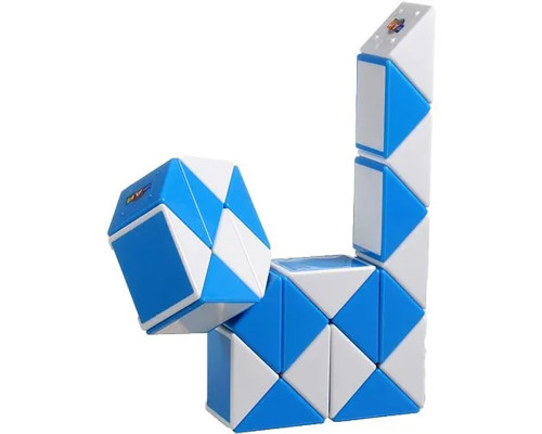 Змійка Рубіка Smart Cube біло-блакитна SCT401 у коробці