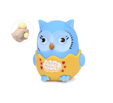 Іграшка сквіш антістресс "Совеня" MS 4141 розмір 7 см Блакитний