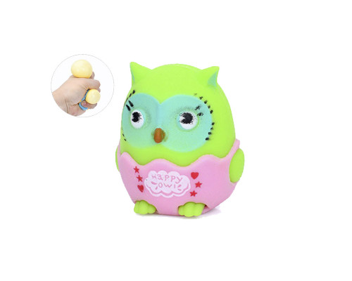 Игрушка сквиш антистресс "Совенок" MS 4141 размер 7 см Зеленый