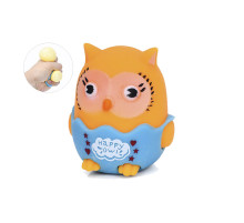 Игрушка сквиш антистресс "Совенок" MS 4141 размер 7 см Оранжевый