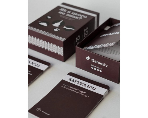 Карткова гра "Як я цього не знав? Military Edition" 290124, 110 карток