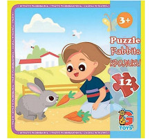 Детский пазл "Ферма" LA07, 12 элементов