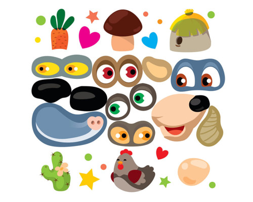 Дитяча збірка книжок "Збери картинку" Книжковий Хмарочос 379532 з наклейками