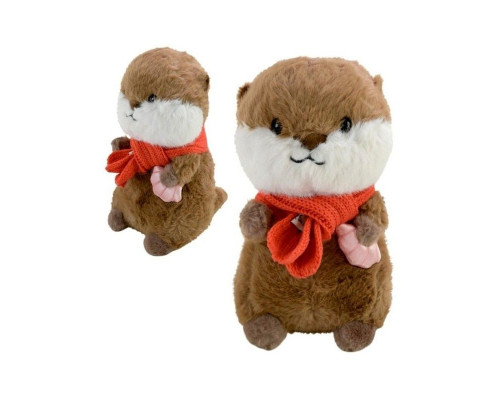 Детская мягкая игрушка "Выдреныш" C8502 с ракушкой, размер 28 см