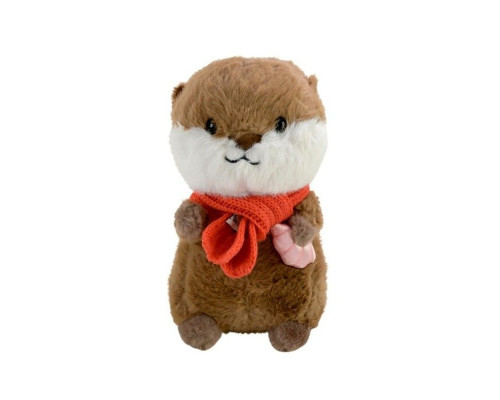 Детская мягкая игрушка "Выдреныш" C8502 с ракушкой, размер 28 см