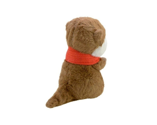 Детская мягкая игрушка "Выдреныш" C8502 с ракушкой, размер 28 см