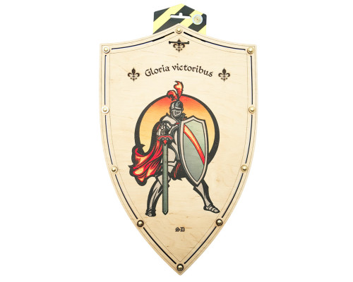 Сувенірний дерев'яний щит «ЛИЦАР» KNG 47х30 см