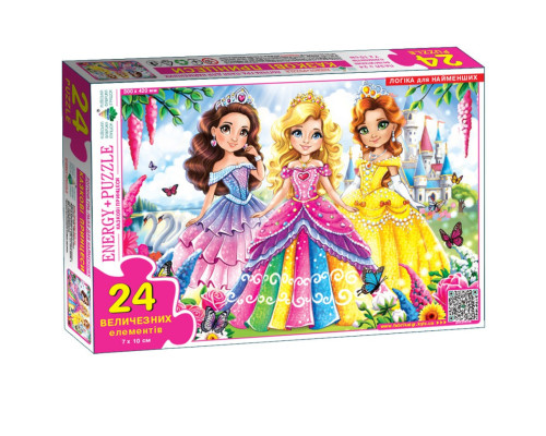 Пазл дитячий Казкові принцеси 88267, 24 великих елементи