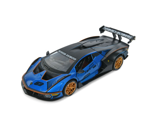 Детская инерционная машинка AP-2036(Blue) двери открываются, свет и звук, 1:24, 23 см