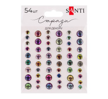 Наклейки декоративные "Стразы" 743012 на планшетке 54 шт