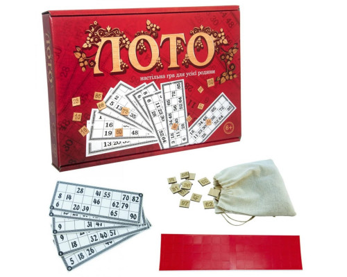 Лото 30656 с деревянными фишками