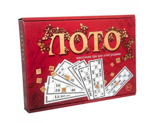 Лото 30656 с деревянными фишками