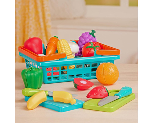 Ігровий набір "Овочі-Фрукти на липучках" Battat Lite BT4743Z, 37 предметів