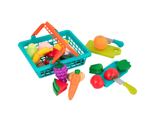 Ігровий набір "Овочі-Фрукти на липучках" Battat Lite BT4743Z, 37 предметів