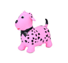 Детская игрушка-прыгун "Щеночек" MS 4160(Pink) резина, до 20 кг