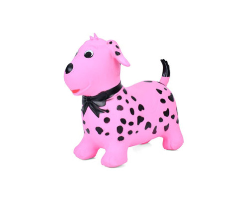 Дитяча іграшка-стрибун "Цуценя" MS 4160(Pink) гума, до 20 кг