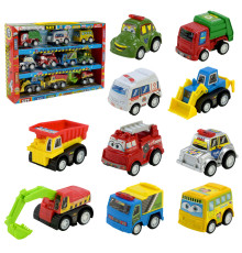 Ігровий набір машинок Mini Cartoon Car 5857 у наборі 10 шт