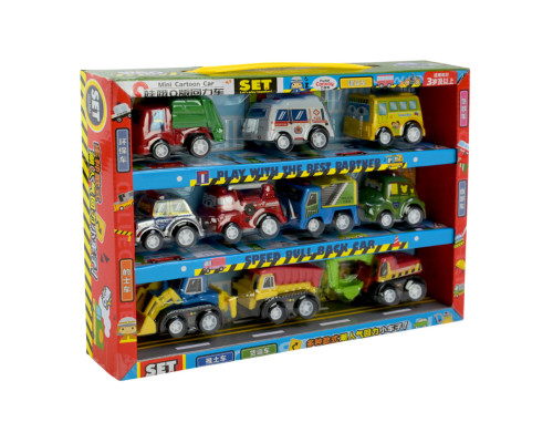 Ігровий набір машинок Mini Cartoon Car 5857 у наборі 10 шт
