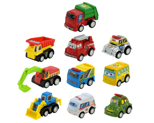 Ігровий набір машинок Mini Cartoon Car 5857 у наборі 10 шт