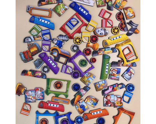 Деревянный детский сортер "Поезд большой" (ПСД296) PSD296