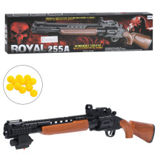 Детское игрушечное Ружье 255A 66 см, пластиковые пульки, лазер