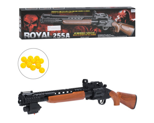 Детское игрушечное Ружье 255A 66 см, пластиковые пульки, лазер