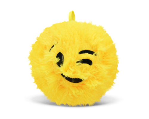 Іграшка-м'яч "Смайл" SB2580(Yellow) пухнастий, діаметр 13 см