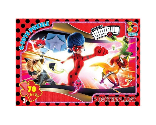 Дитячий пазл "Леді Баг" LB1022 постер 70 елементів