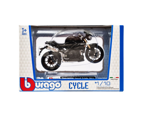 Детская модель Мотоцикла "TRIUMPH Speed ​​Triple 2011" Bburago 18-51030-11 масштаб 1:18
