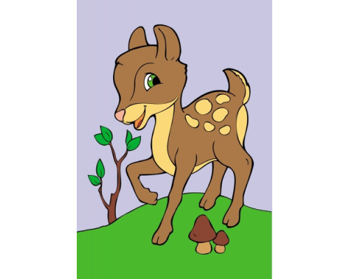 Дитяча розмальовка "Подивися і розфарбуй: Звірятка" 628008