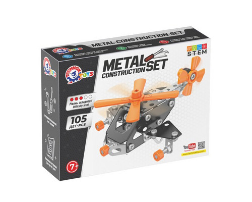 Дитячий металевий конструктор 0143TXK 105 деталей