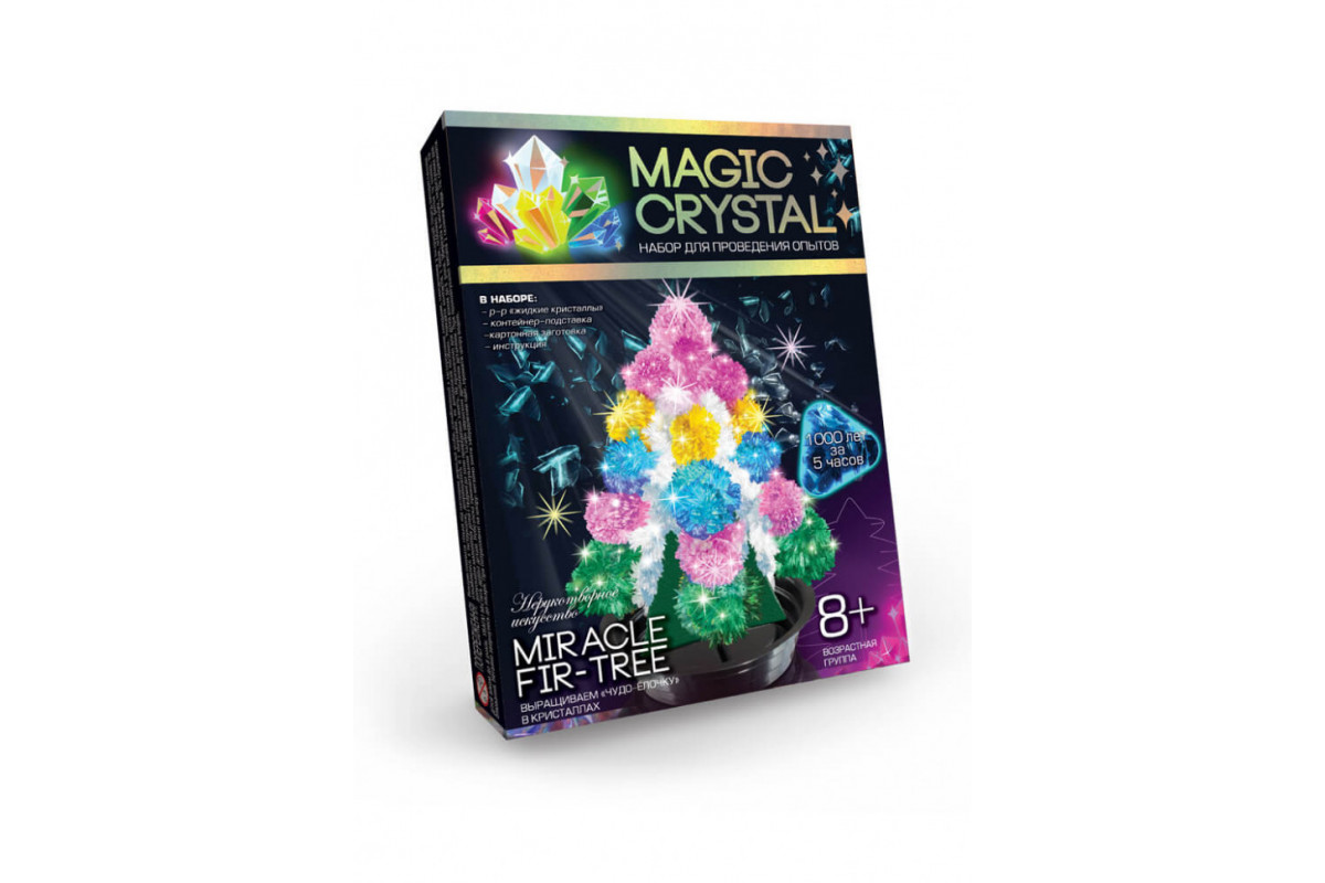 Детский набор для проведения опытов "MAGIC CRYSTAL" OMC-01 безопасный Чудо-ель Детский набор для проведения опытов "MAGIC CRYSTAL" OMC-01 безопасный Чудо-ель