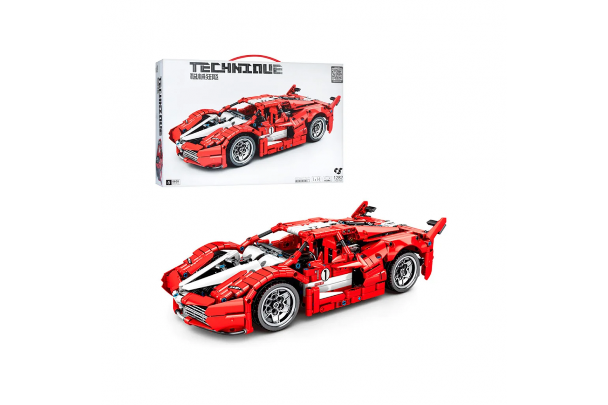 Дитячий конструктор "Гоночна машина" Bambi 8608 1282 деталі