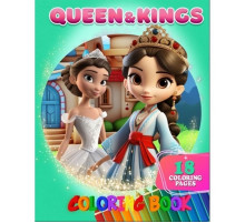Розмальовка для дітей Queen&Kings А05122402 формат А4