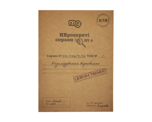 Настольная игра Нераскрытые дела №4 0038MG более 40 материалов