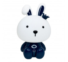 Ночник детский "Зайка с короной" MGZ-1405(Blue) сетевой, питание от USB