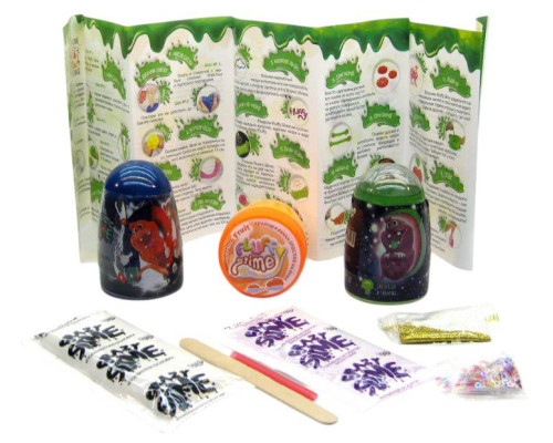 В'язка маса "3 в 1" Magnetic Slime, "Fluffy Slime", "Crazy Slime Fluoric" SLM-14-01U кольори в асортименті