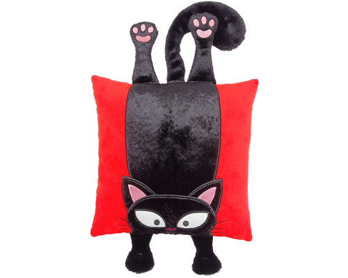 Подушка декоративная "Кот Черныш" FWPCATBLACKIE25BK