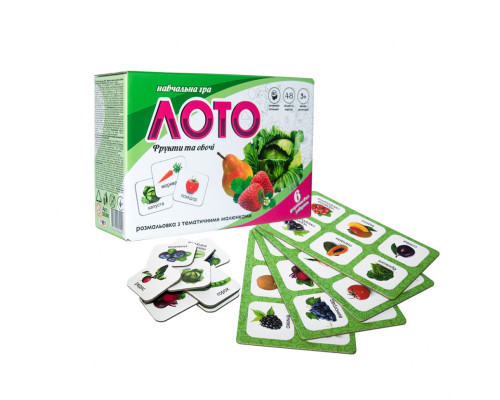 Лото "Фрукты и овощи" 30366 (укр.)