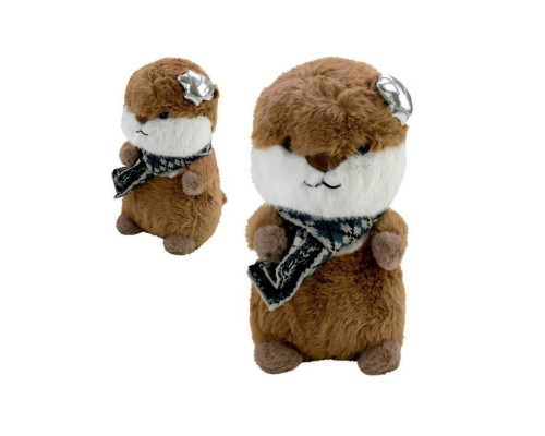 Детская мягкая игрушка "Выдреныш" C8501 с ракушкой, размер 28 см