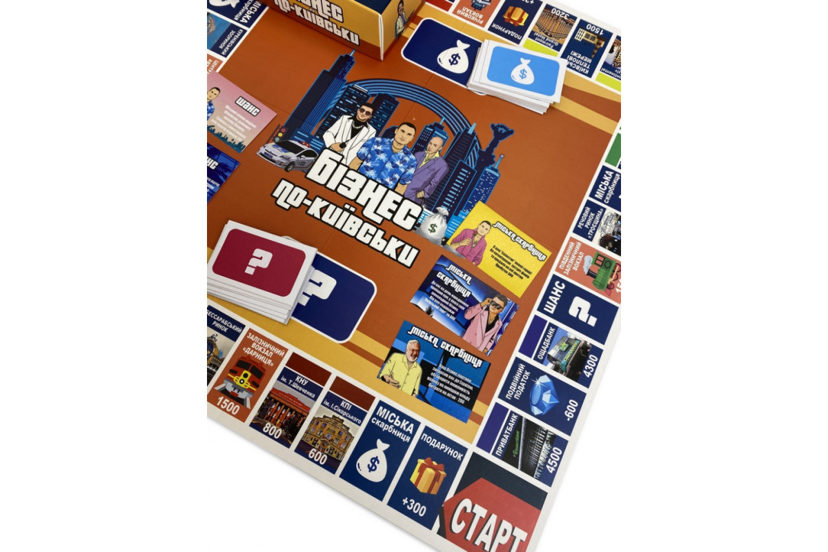 Настольная игра "Монополия Бизнес по-Киевски" PLR-0028 Настольная игра "Монополия Бизнес по-Киевски" PLR-0028