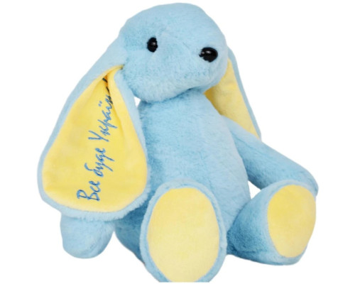 Плюшева іграшка Зайченя Патріот України FWPBUNNY22DBLUE01, 34 см