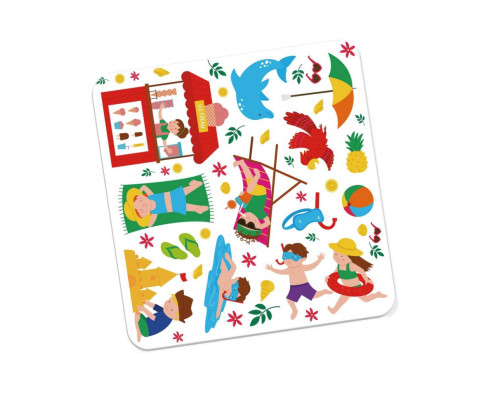 Набор для творчества "Пляж" VT4206-51, 13 наклеек на планшетке
