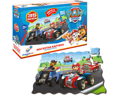 Дитячий набір магнітів Щенячий патруль "Вперед до пригод" ML4034-34 35 шт