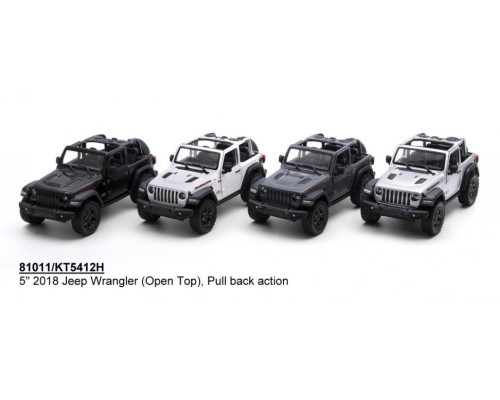 Коллекционная игрушечная машинка Jeep Wrangler KT5412WH инерционная