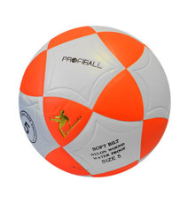 М'яч футбольний MS 1771(Orange-White) розмір 5, ПВХ, ламінований, 390-410 г