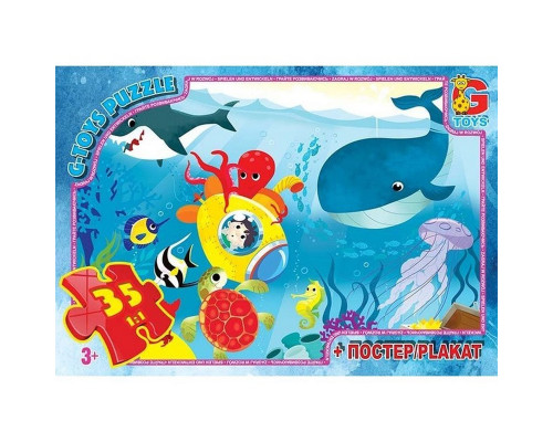 Дитячий пазл "Таємниці океану" GF02 постер 35 елементів